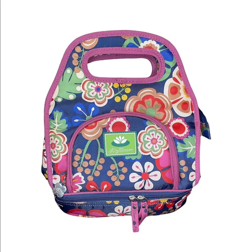 3/$25 Lily Bloom Floral Print Cooler Lunch Bag